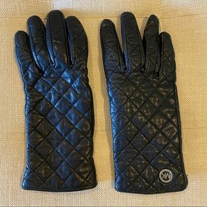 Michael Kors Leather Tech Gloves